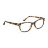 Unisex Blue Light Glasses, Plastic Lens, Cream Tortoise Color - Image 2