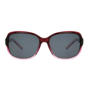 Grant Women's Polarized Rectangle Sunglasses, Berry