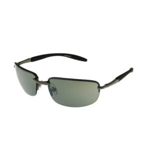 Grant Men's Rimless Sport Sunglasses, Gunmetal