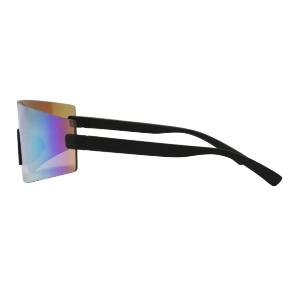 Men's Active Blade Sport Sunglasses, Black - Image 3